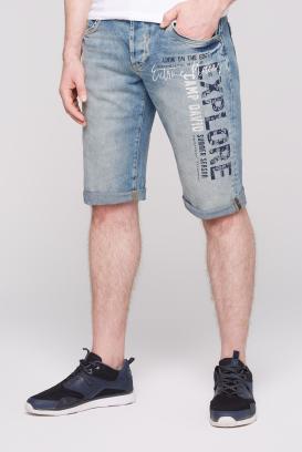 Skater Jeans Shorts RO:BI mit Used Print