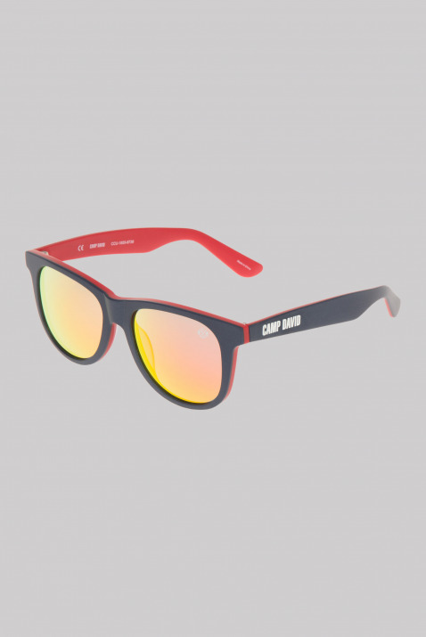 Sonnenbrille mit Vollrandfassung Farbe : blue / red ,  Größe:  none