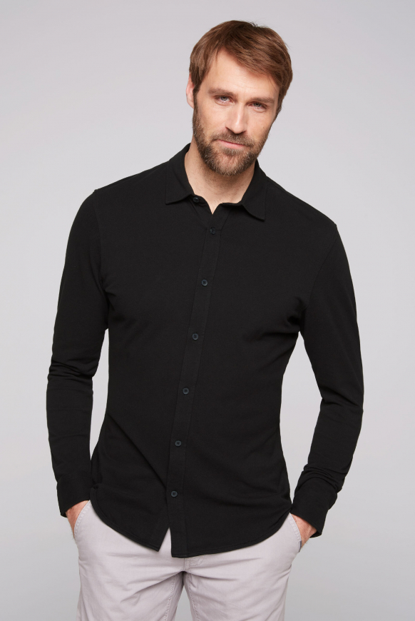 Soccx Oxford Langarmhemd black