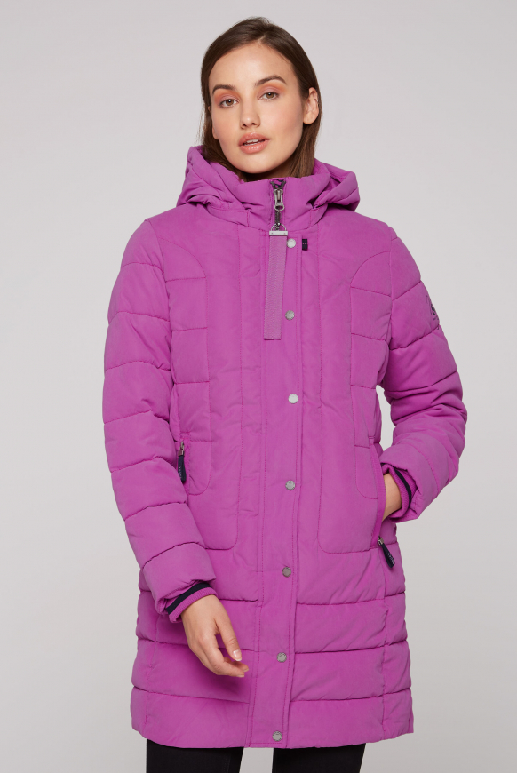 Soccx Peached Parka mit abtrennbarer Kapuze iced berry