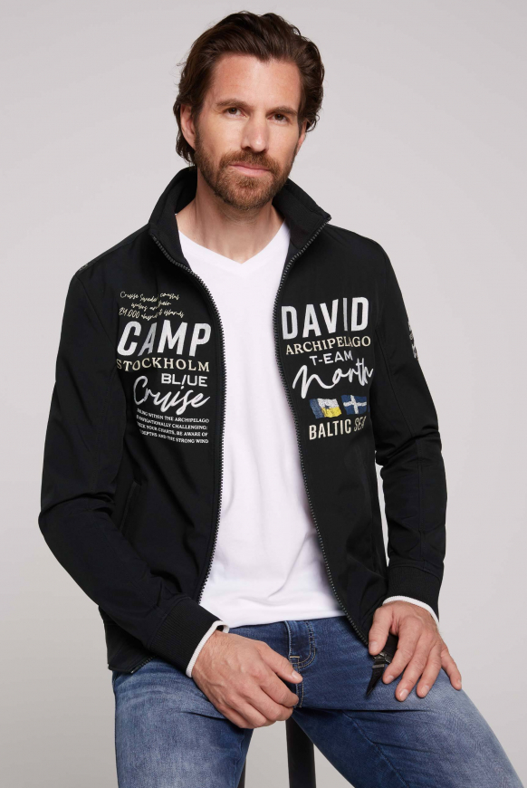 Soccx Softshelljacke im Blouson-Stil mit Artworks black