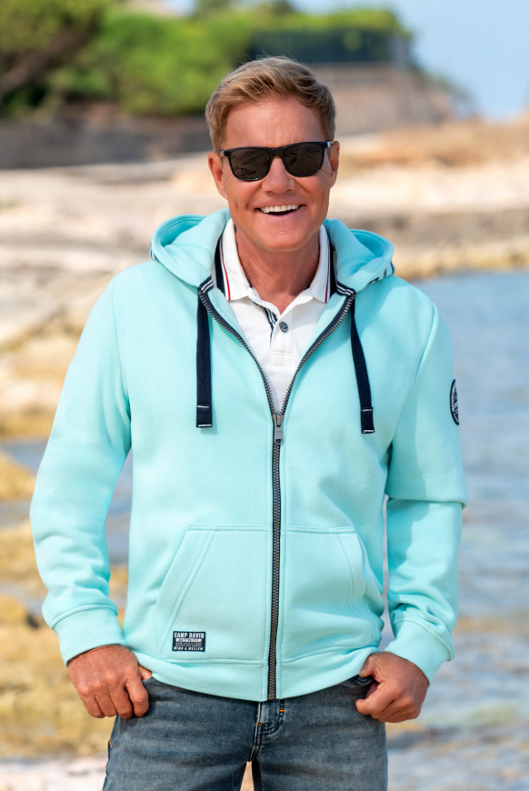 Sweatjacke mit Kapuzen-Artwork