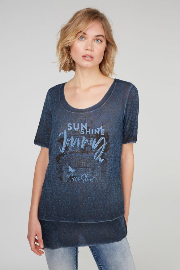 2-in-1 Layering Shirt mit Artwork