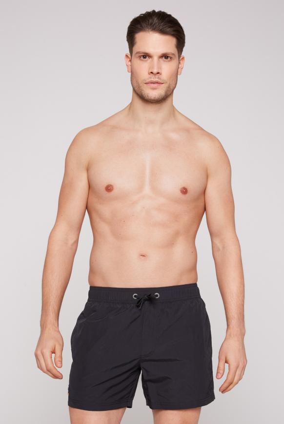 Badeshorts mit Logo Print hinten