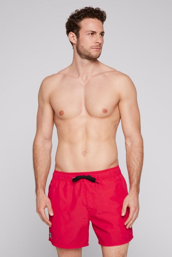 Badeshorts mit Logo Print hinten