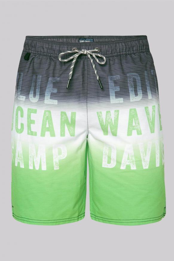Badeshorts mit Streifen- und Colour-Design