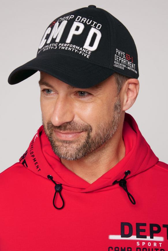 Base Cap mit 3D-Logo-Stickerei black