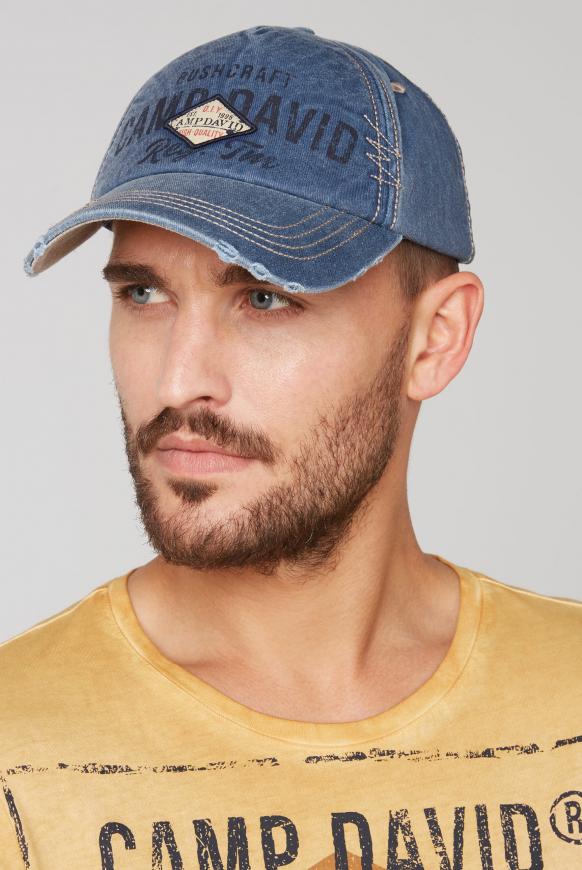 Base Cap mit Artwork und Used-Optik
