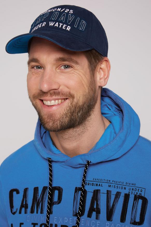 Base Cap mit Logo-Applikation blue navy