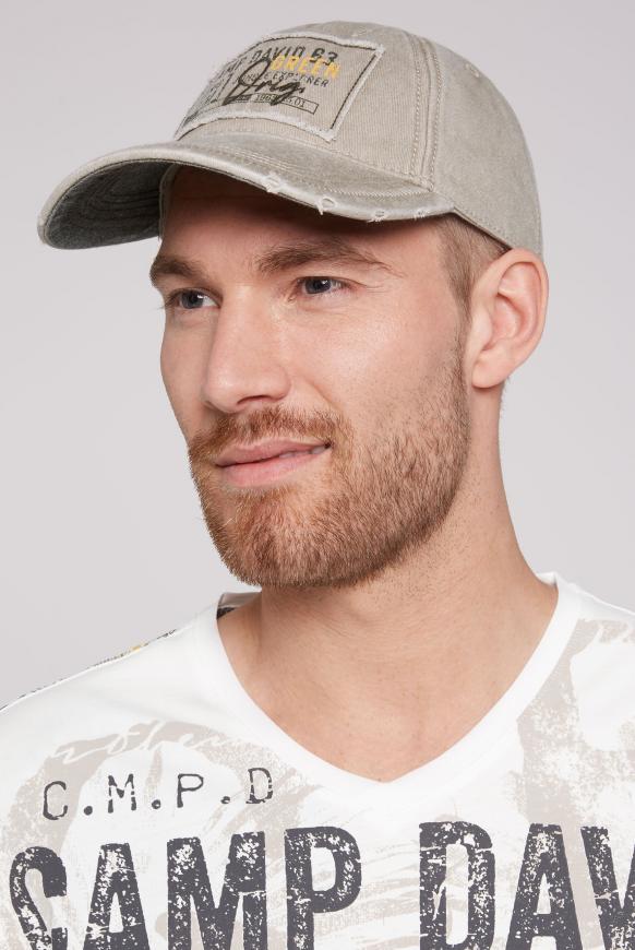 Base Cap Stone Washed mit Logo Patch