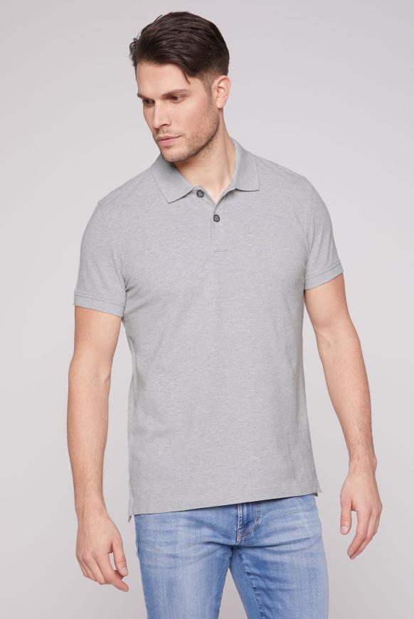 Basic Kurzarmpolo aus Pikee