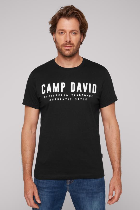 | CAMP SOCCX & Prints und DAVID T-Shirt Logo Brusttasche violet mit french