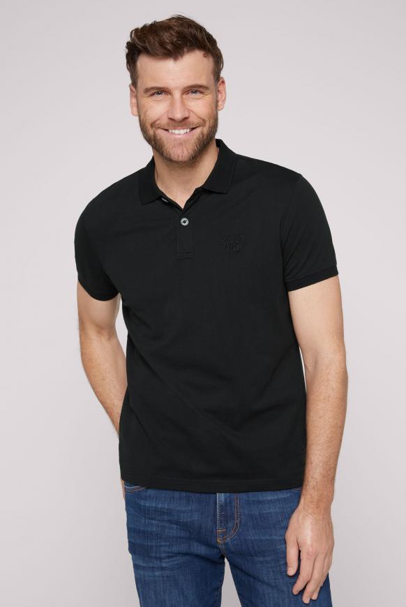 Basic Pikee-Polo mit Logo-Stickerei black