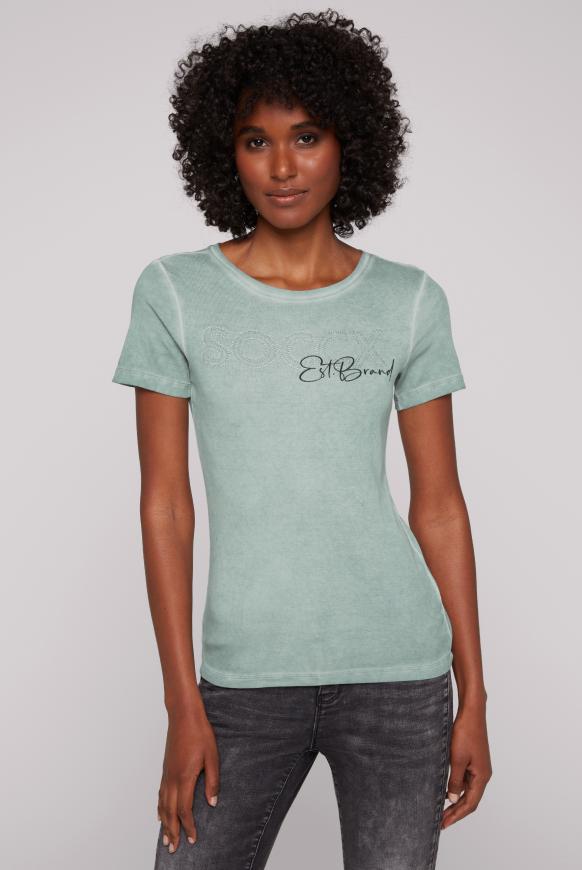 Basic T-Shirt mit Logo Artwork lake