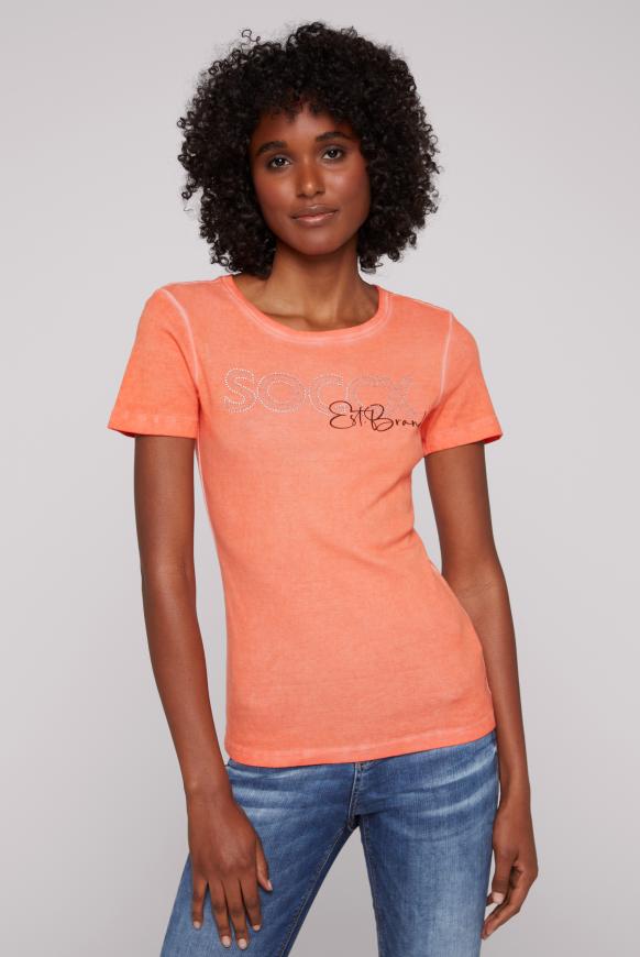 Basic T-Shirt mit Logo Artwork