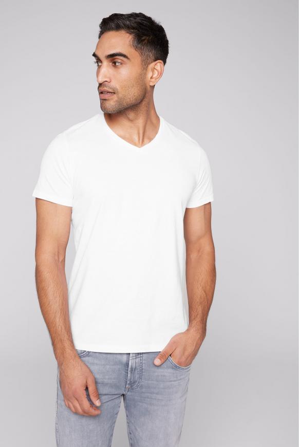 Basic T-Shirt mit V-Ausschnitt