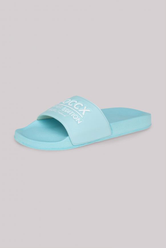 Beach Slipper mit Logo Design lagoon blue