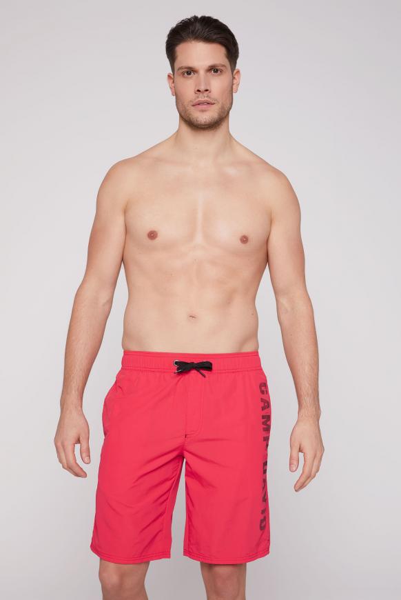 Beachshorts mit Logo Print