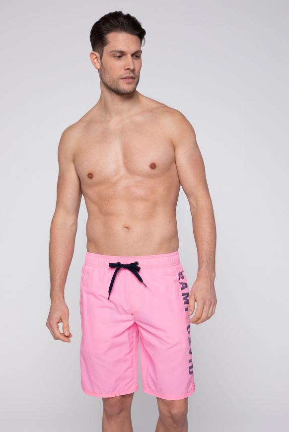 Beachshorts mit Logo Print