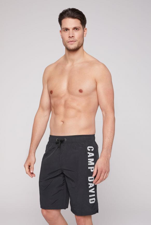 Beachshorts mit Logo Print