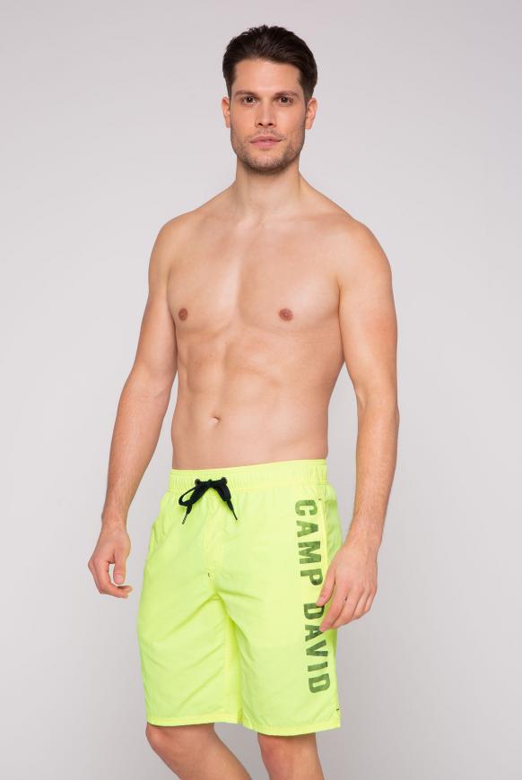 Beachshorts mit Logo Print
