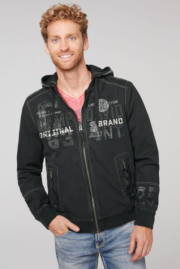 Blouson mit Artworks und Sweatkapuze