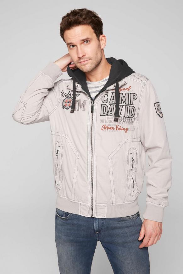 Blouson mit Kapuzen-Einsatz und Artworks