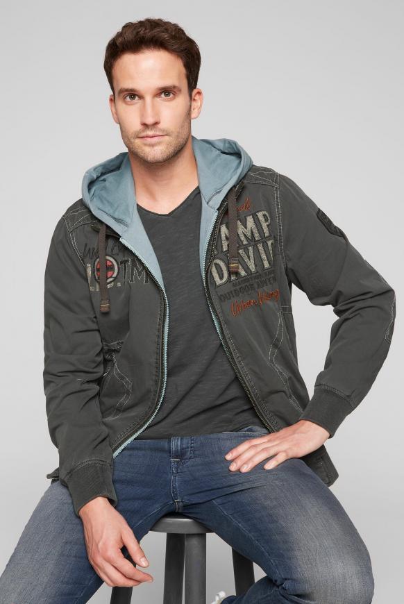Blouson mit Kapuzen-Einsatz und Artworks