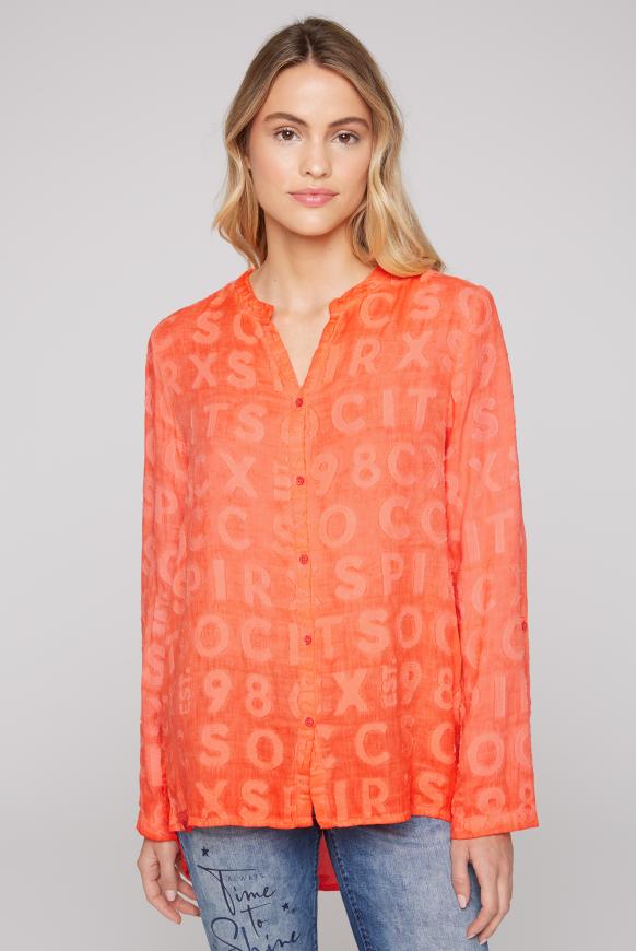 Bluse mit Intarsia-Muster