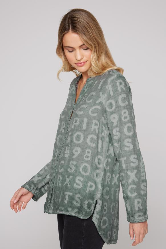 Bluse mit Intarsia-Muster