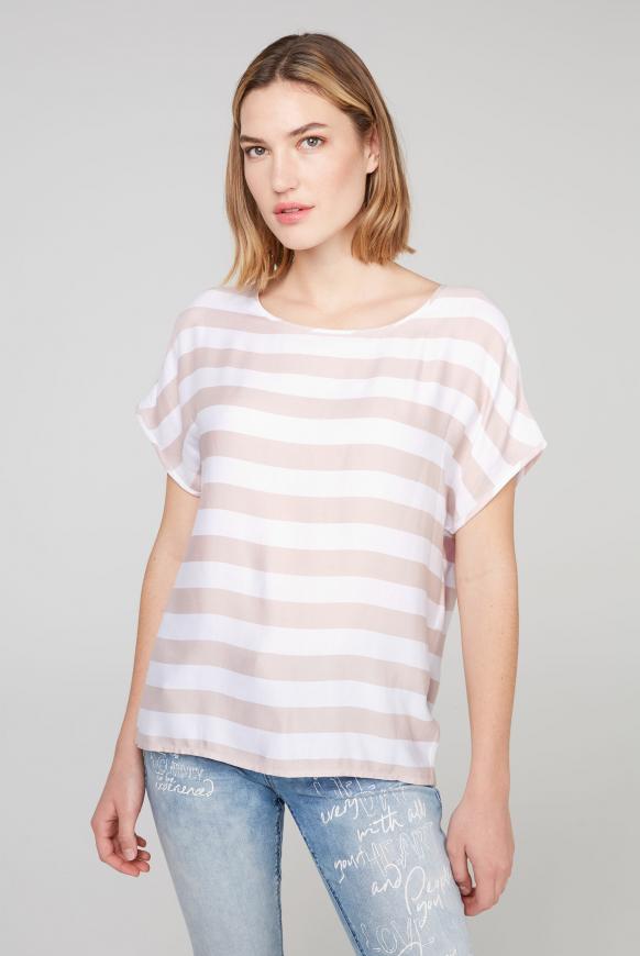 Blusenshirt mit Streifenmuster