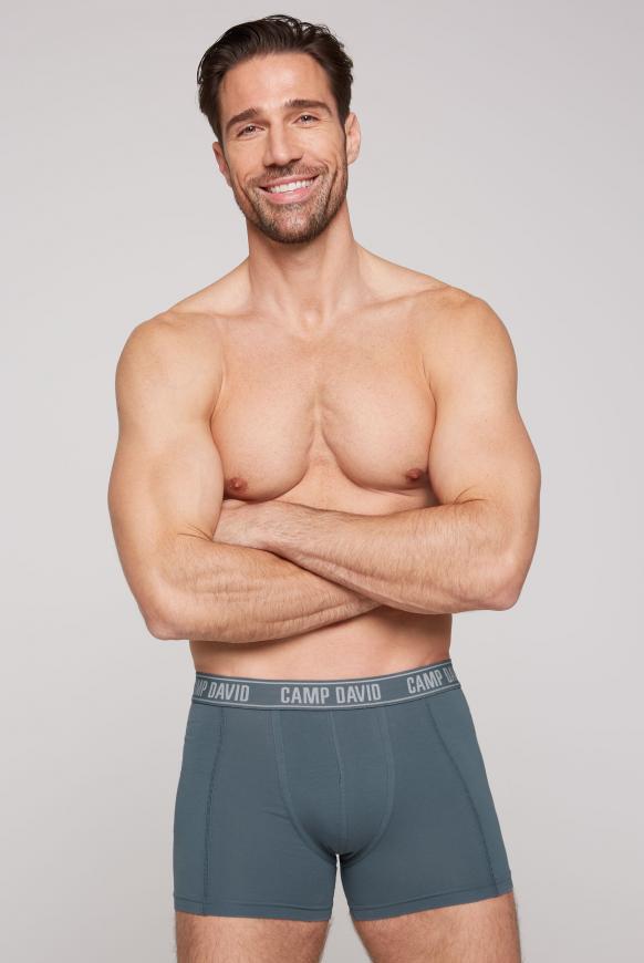 Boxershorts mit Logo-Bund surf grey