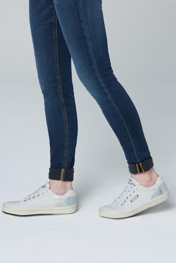 Canvas Sneaker mit bedruckter Sohle