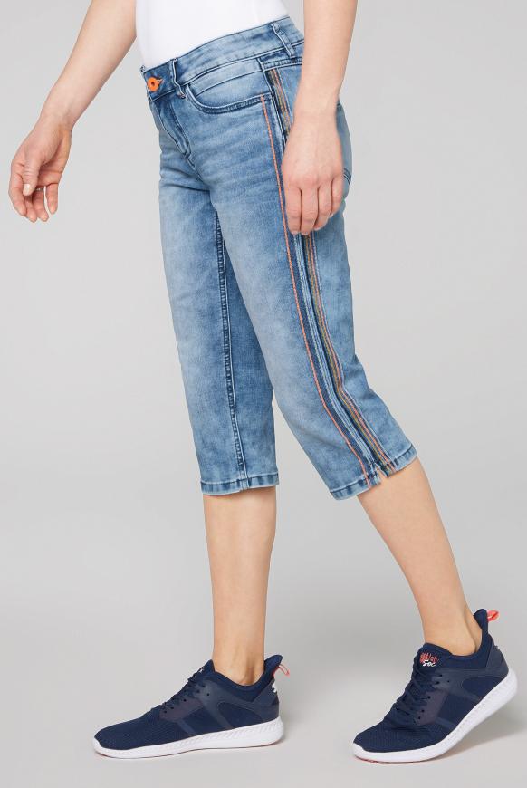 Capri Jeans CE:LI mit dekorativen Ziernähten