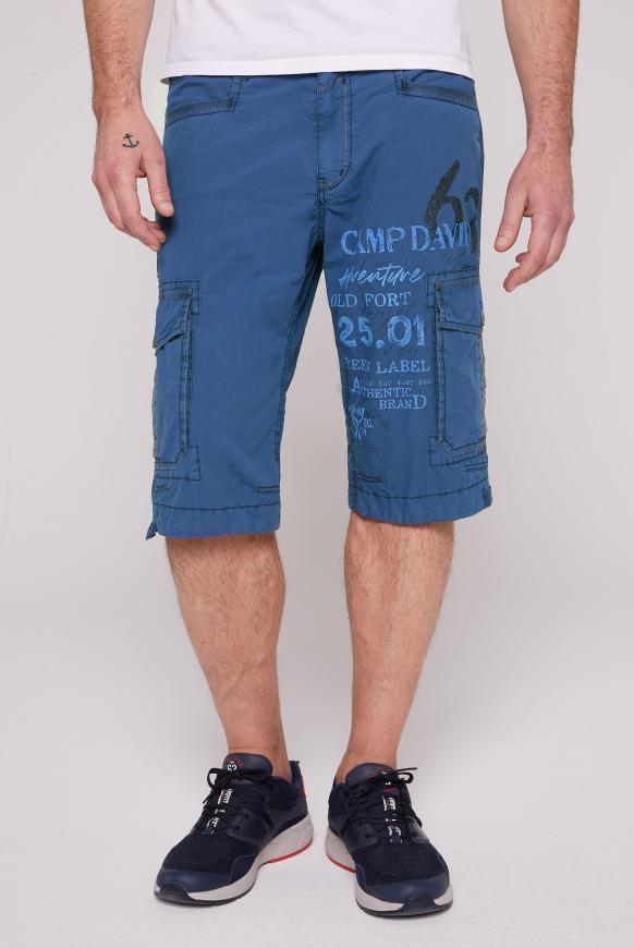 Cargo Bermuda mit Label Prints