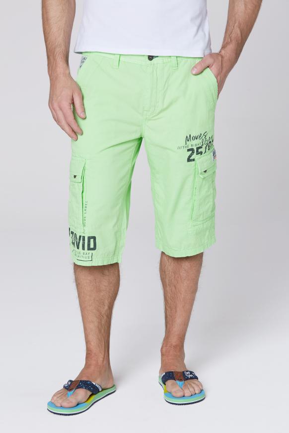 Cargo Bermuda mit Ribstop-Struktur