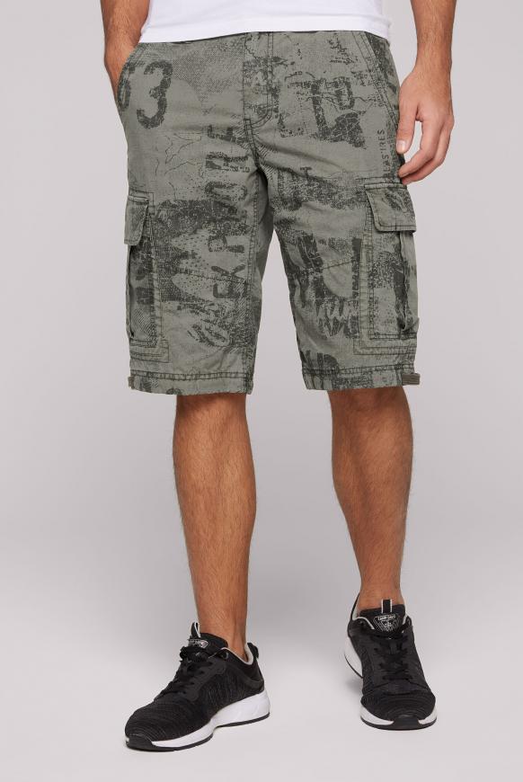 Cargo Shorts mit All Over Print