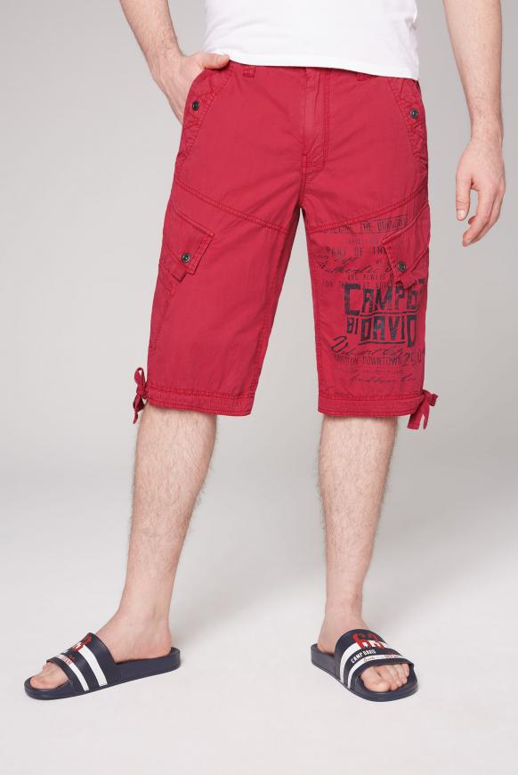 Cargo Shorts mit Label Print