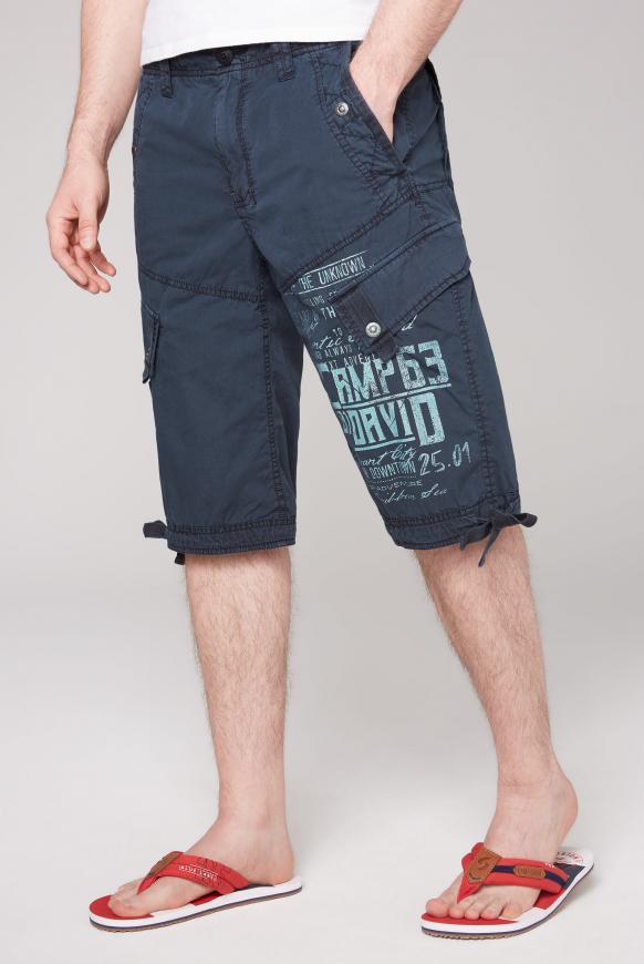 Cargo Shorts mit Label Print