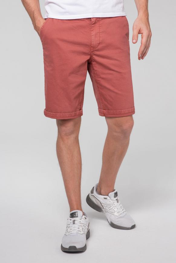 Chino Shorts mit Wasch-Effekten