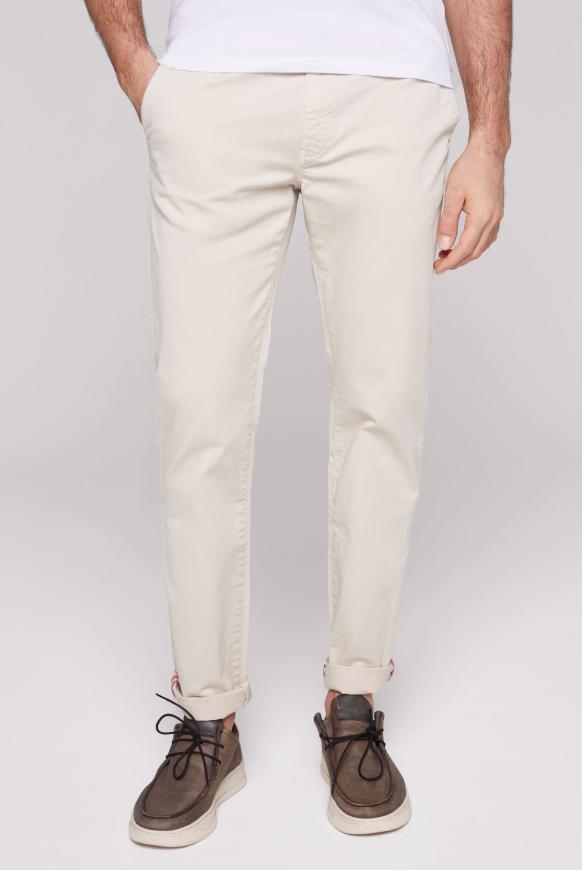 Chinohose mit gewaschener Optik