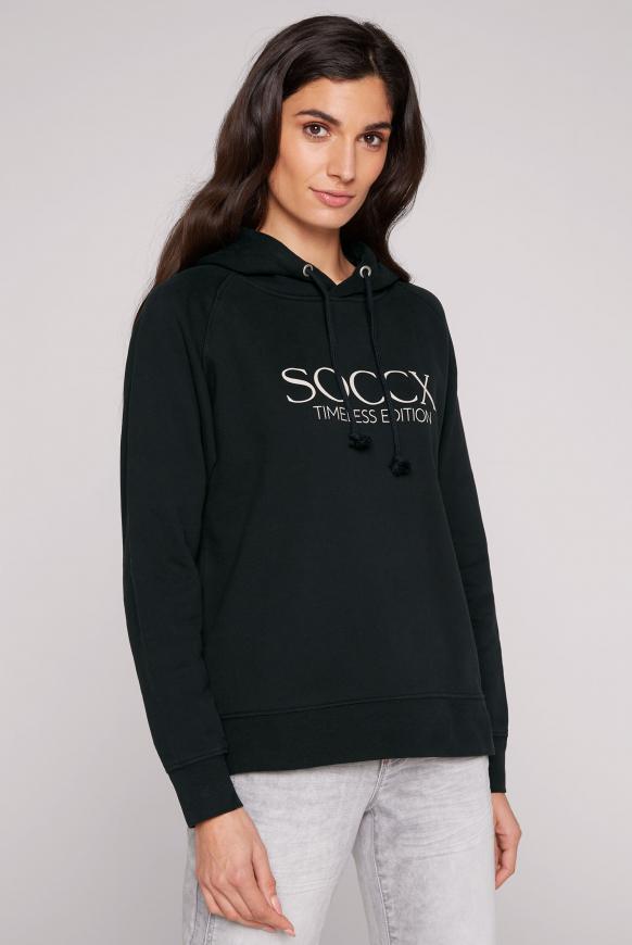 Classic Kapuzensweatshirt mit Logo Print black