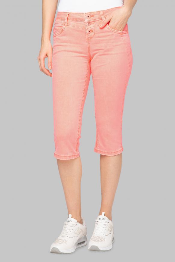 Coloured Capri Denim LY:IA mit Knopfleiste