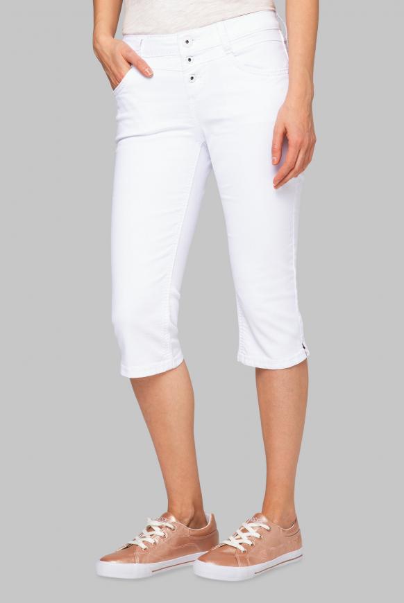 Coloured Capri Denim LY:IA mit Knopfleiste
