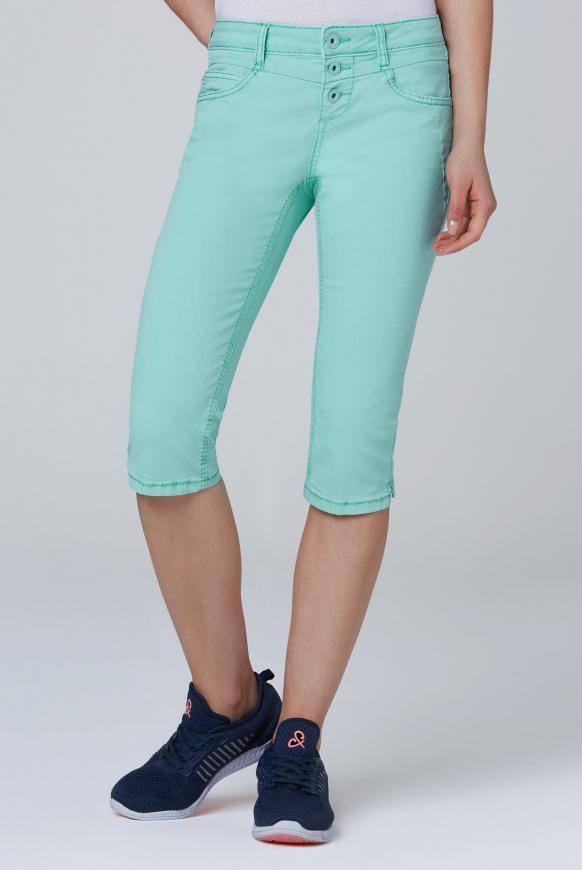 Coloured Capri Jeans LY:IA mit Knopfleiste