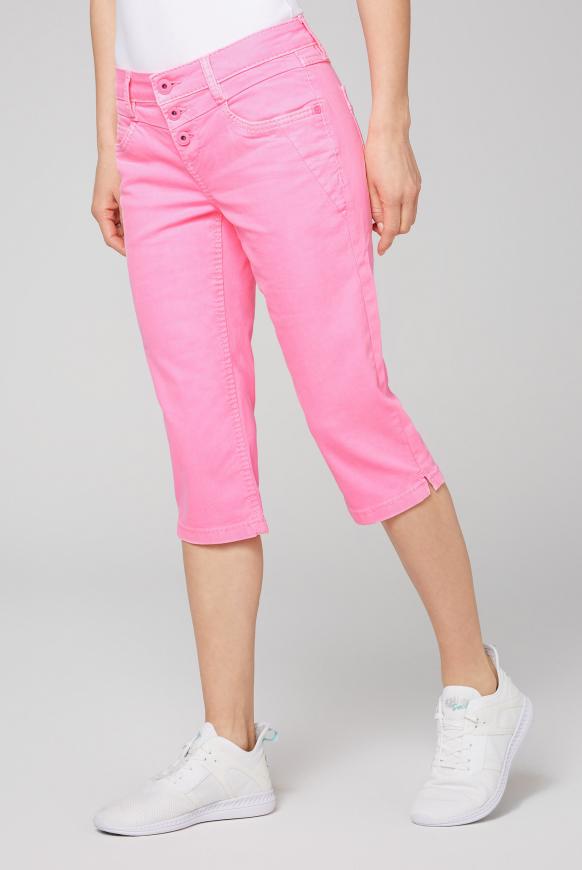 Coloured Capri Jeans LY:IA mit Knopfleiste