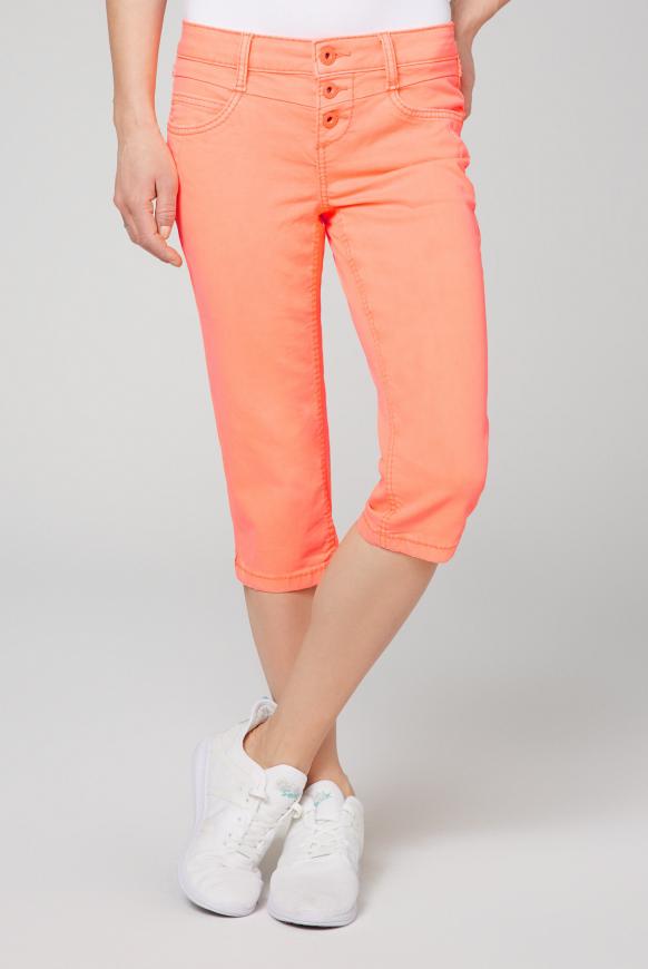 Coloured Capri Jeans LY:IA mit Knopfleiste