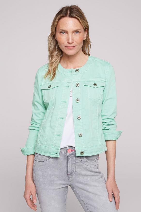 Coloured Jeansjacke JE:SSY minty leaf washed