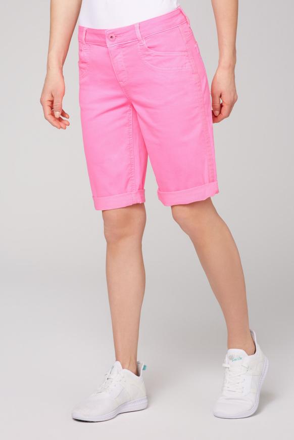 Coloured Jeansshorts BE:BY mit Seitentape paradise pink