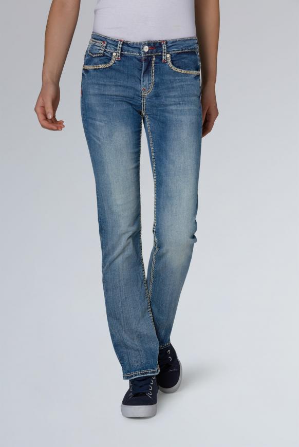 Comfort Fit Jeans CO:LE mit Used-Optik